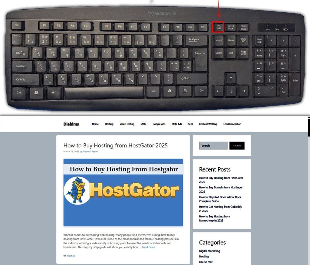 How to Take a Screenshot method 2